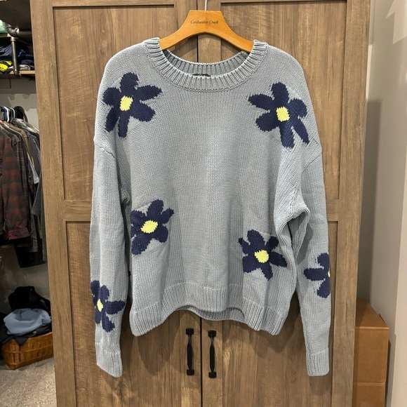RAILS XXL Zoey Daisey Knit Flower Print Pullover Sweater - Picture 2 of 12